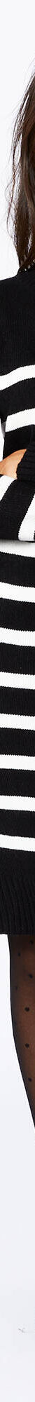 Robe pull marinière rayée (noir / écru) Robe pull marinière rayée (noir / écru)